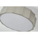 Canada 3 Light 16 inch Shiny Nickel Flush Mount Ceiling Light
